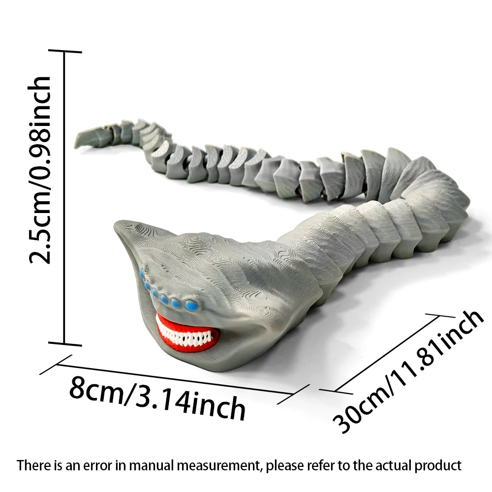 New 3D Printing Sea Eater Bloop Gran Maja Action Figure Model Toy Xmas Gift Joint-movable Deep Bloop Sea Monster Figurines view 6