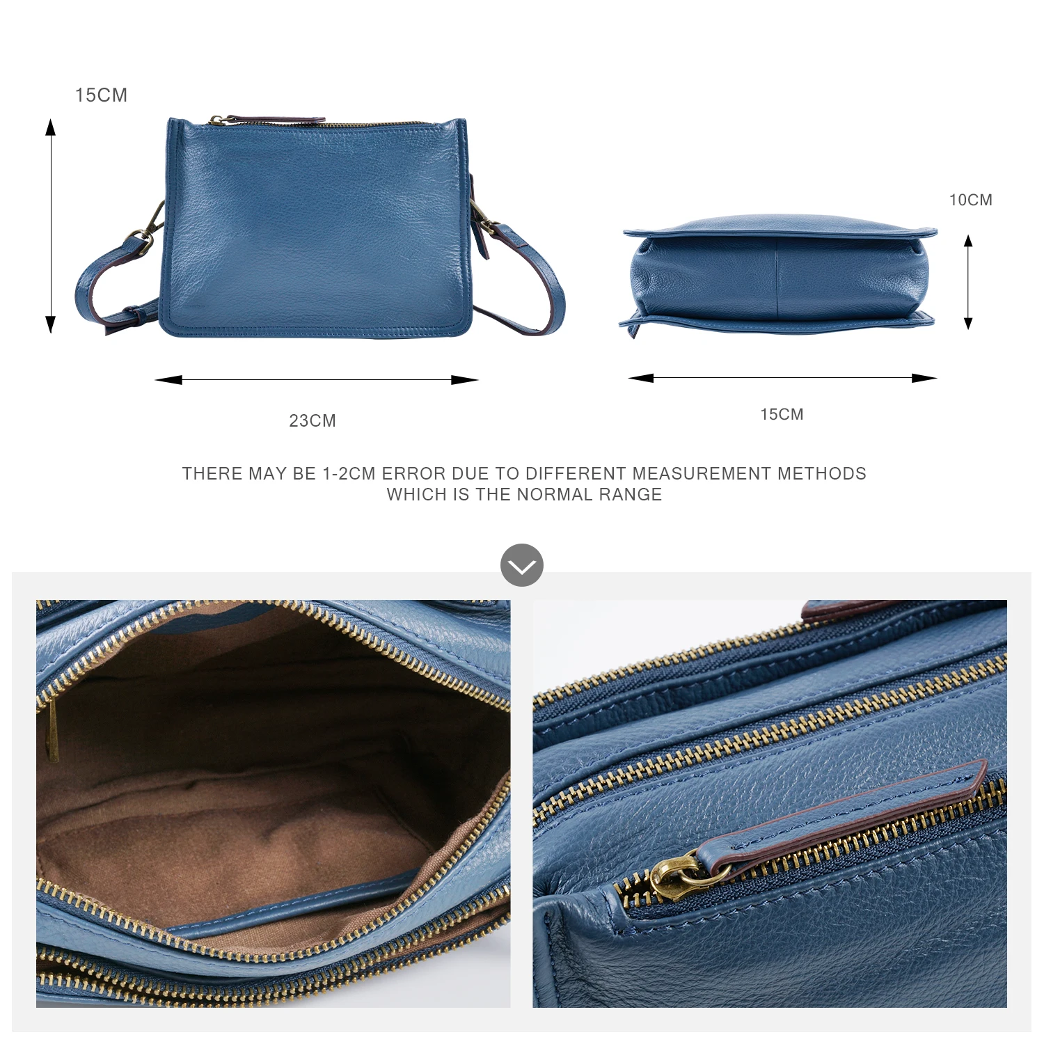 ANGENGRUI Brand 2023 nuova borsa da donna in vera pelle moda Casual e squisita borsa quadrata piccola in pelle bovina con uno strato superiore