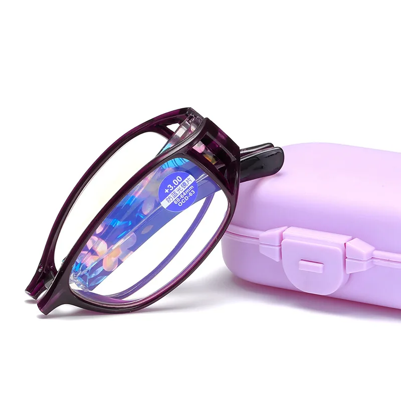 Tragbare Falten Lesebrille Männer Frauen Multifokale Bifokale Gläser Alte Auge In Der Nähe Von Weit Progressive Presbyopie Brillen Keine Fall – Detail 9