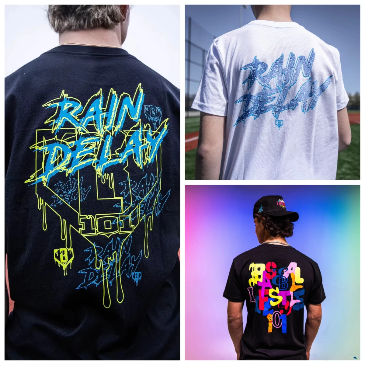 

2025 New Summer Mens Rain Delay Youth Tee Motorcycle Gym Quick-drying Sleeve Outdoor Sports Top for Streetwear Casual - Black