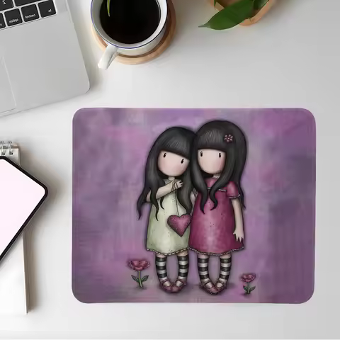 Kawaii Girl Santoro Gorjuss Cute Mouse Pad Gaming Esports Mousepad Laptop Computer Office Desk Mat Rubber Small Anti Slip Pad