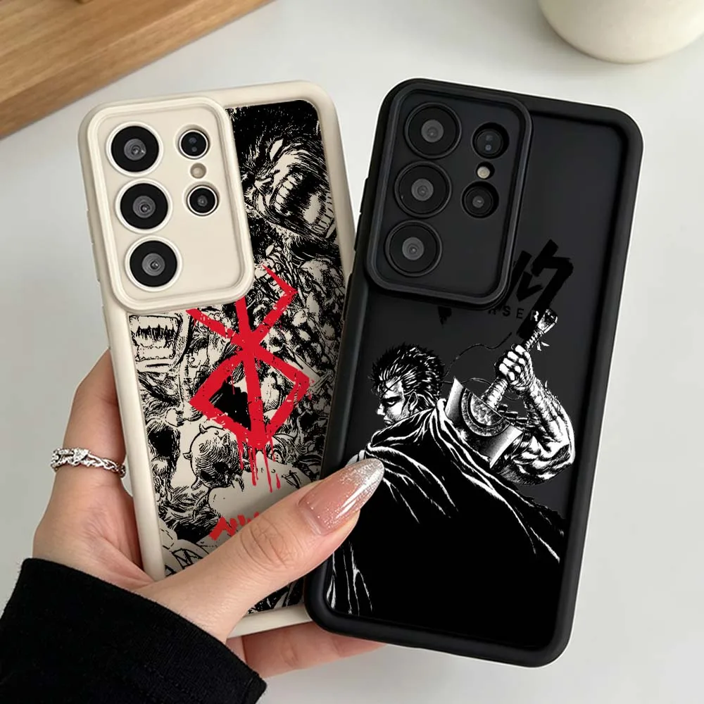 Coque de téléphone en silicone B-Berserk Comics Anime pour Samsung Galaxy S26 S25 S24 S23 S22 S21 S20 Ultra Plus FE Eye Ladder