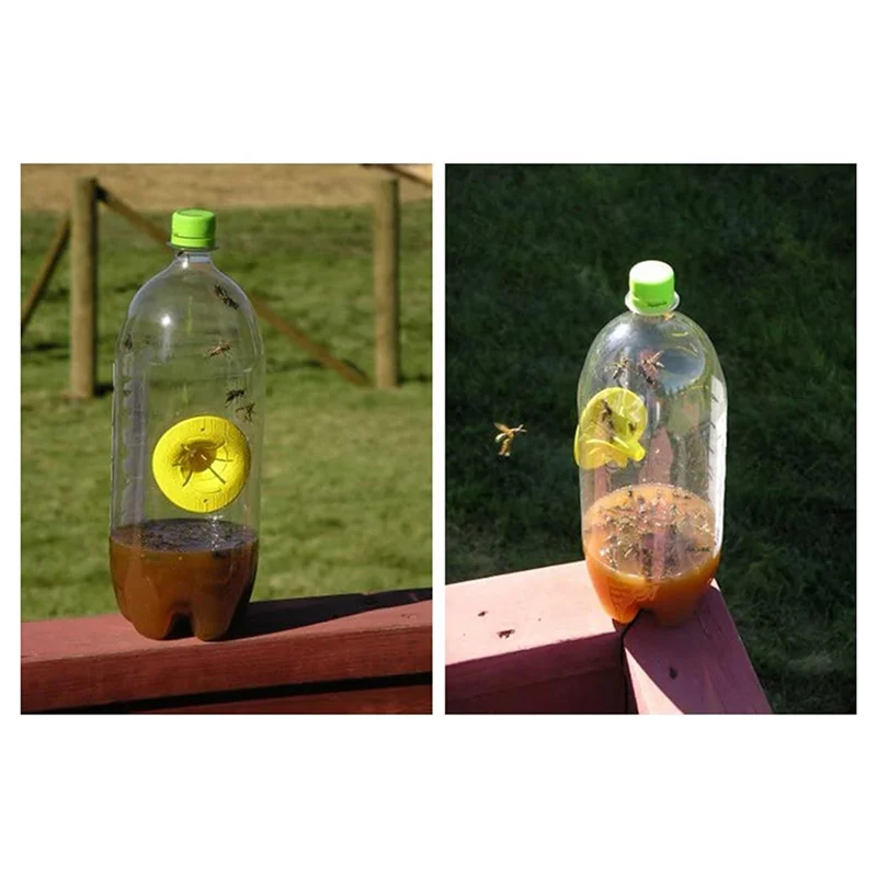 

A08I Wasp Trap Catcher Flower Shape Flying Insect Funnel Trap For Bees Garden Outdoor Hanging