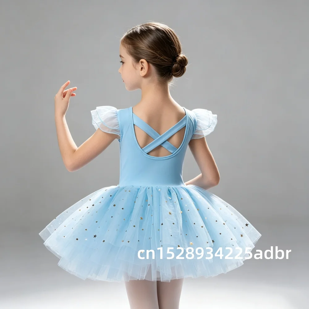 New Girl Ballet TuTu Dres Fashion Professional Kids Dancing Party Dress Performance Costume Princess Wedding Dress
