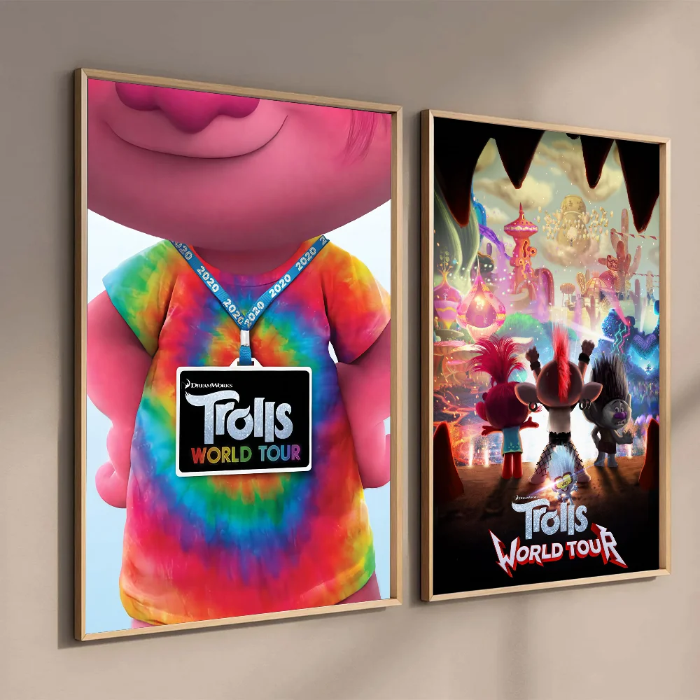 Trolls Band T-Together Cartoon Poster Wall Art Home Decor Room Decor Digital Painting Living Room Restaurant Kitchen Art