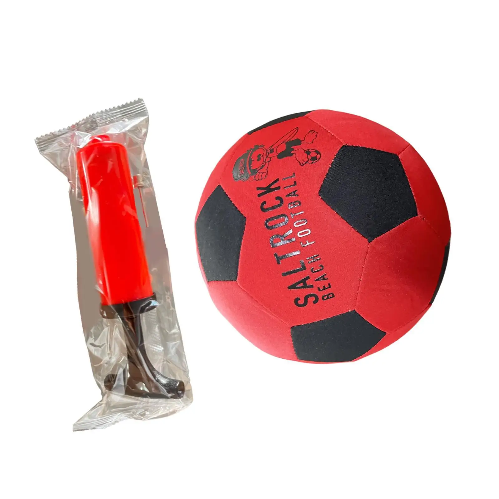 Mini Football Ball Neoprene Cover Inflatable Beach Rugby for Children Outdoor Sports Backyard Recreation