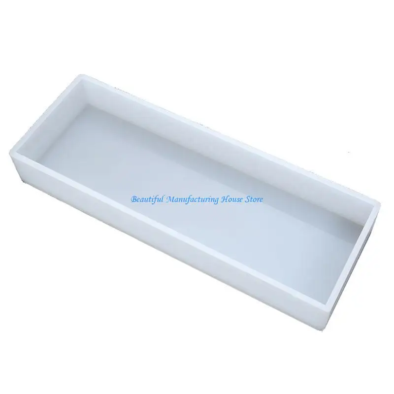 E56A Silicone Mold Square Long Rectangle Molds for Making Handmade Candles DIY Craft Mold Home Table Ornament