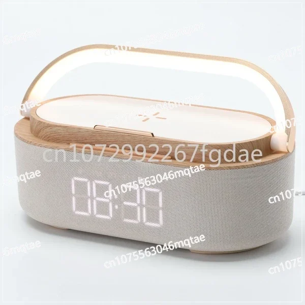 Wireless Charger Bluetooth Speaker Charging&night Light Alarm Clock Mobile Phone Holder