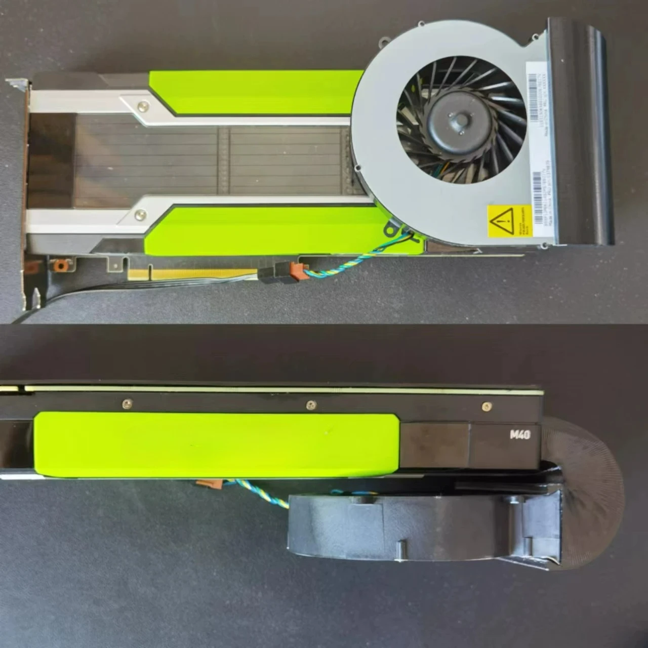 Quiet Turbo Fan Mod for NVIDIA for Tesla P40 Graphics Card Cooling, Compatible with M40, P100 and V100 Default 4-pin Mini