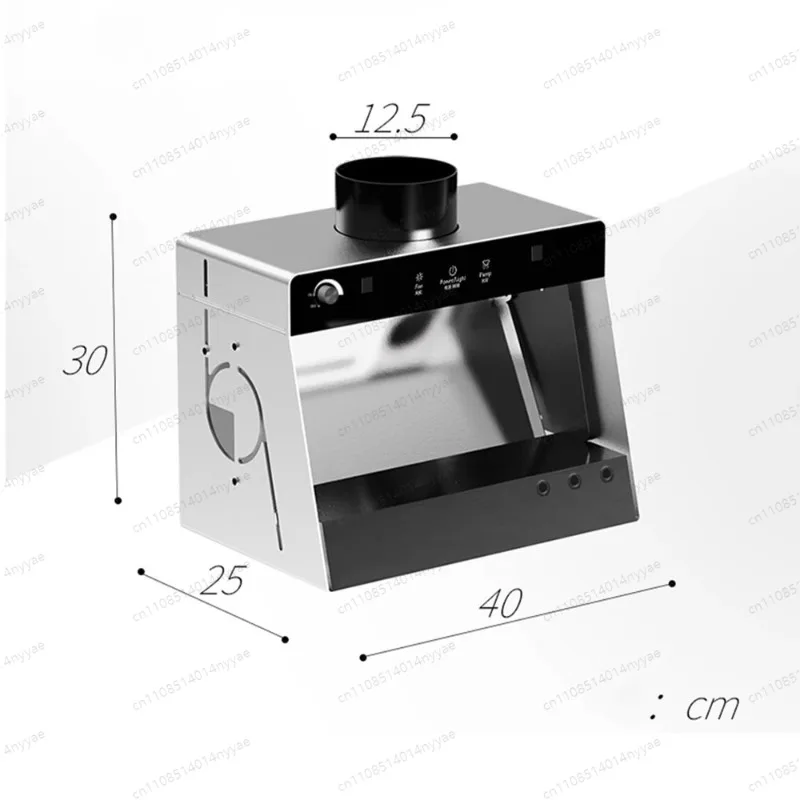 Mini Water Curtain Spray Booth V1pro - Hobby Airbrush Painting Station with Adjustable Ventilation & High CRI LED Light