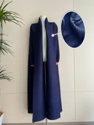 YUDX Pleated Solid Color Women's Abaya Sequin Cardigan Long Sleeve Design Loose Plus Size Tie Arabian Robe 2024 Autumn New