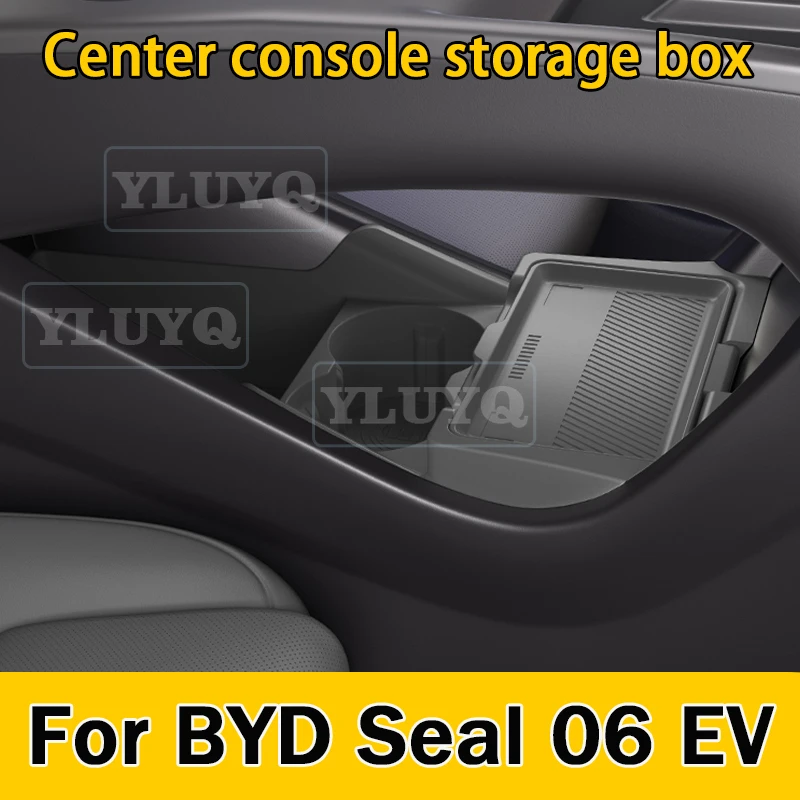 

For BYD Seal 06 EV center console lower storage box silicone accessories privacy storage anti-slip mat car accessories
