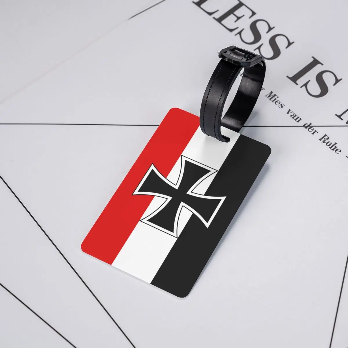 Custom Flag Of German Empire Luggage Tag With Name Card Privacy Cover ID Label for Travel Bag Suitcase