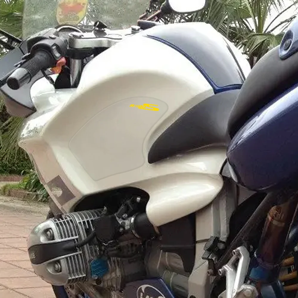 Motorcycle Tank Pad Sticker Fit For BMW R1100S Carbon Fiber Texture Gas Knee Grip Traction Decal
