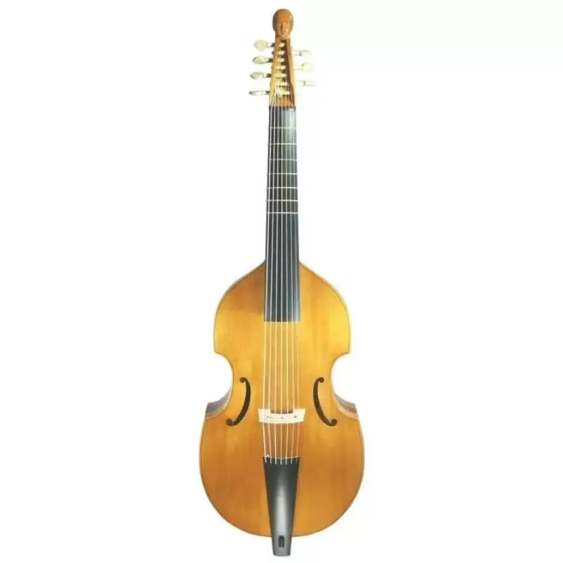 Cold Old Gamba, Flames 6- 7 strings Viola da gaba, Carved Women Face,Good sound