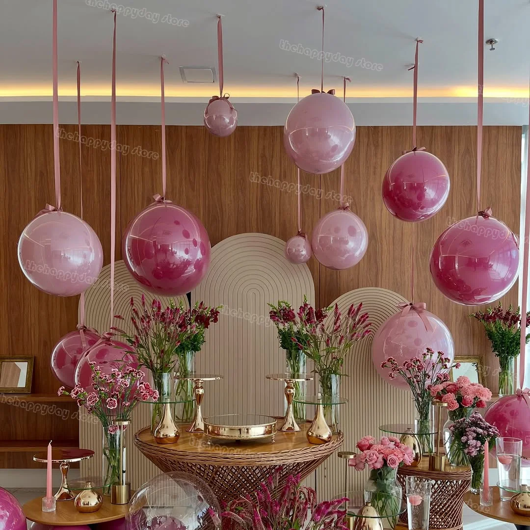 10 Stück hängende runde Luftballons 10/18'' Rotgold Latexballons für Hochzeit Geburtstag Weihnachten Valentinstag Helium Luftglobos – Detail 38