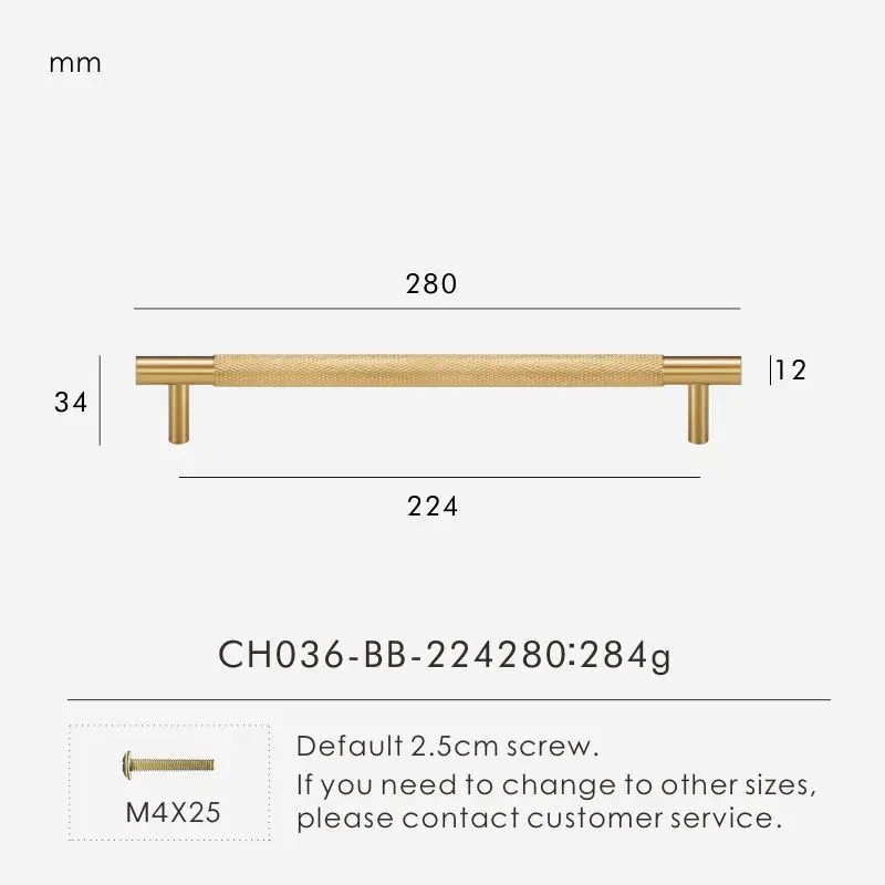 Nurlin Messing Diamantgeslepen Kruiskartelpatroon Goud Zwart Kastgrepen Kledingkast Trek T-bar Knoppen 500 mm lang Beschikbare keuken
