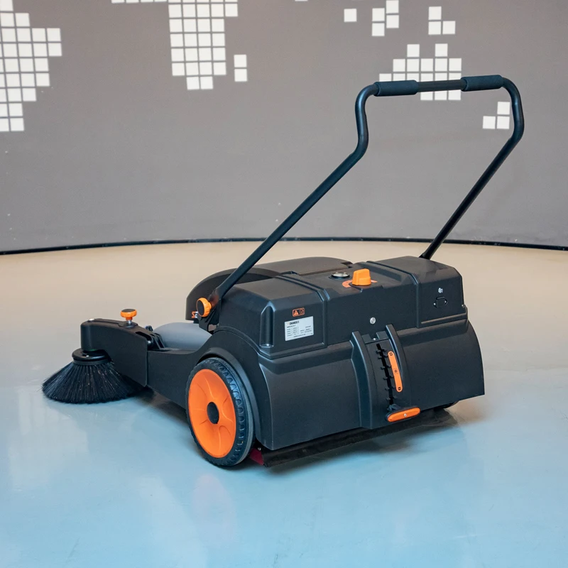 S2Pro Ручная подметальная машина для прогулок полов Электрическая подметальная машина для чистки полов