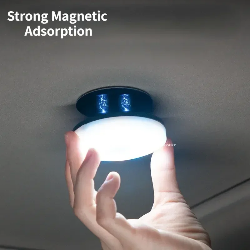 Luce tattile rotonda luce di lettura a Led per auto illuminazione interna per auto luce da soffitto per vano tetto dell\'auto del bagagliaio