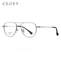 Ceofy New Men Ultralight Titanium Eyeglasses Frame Fashion Vintage Myopia Prescription Optiical Glasses Frame for Men