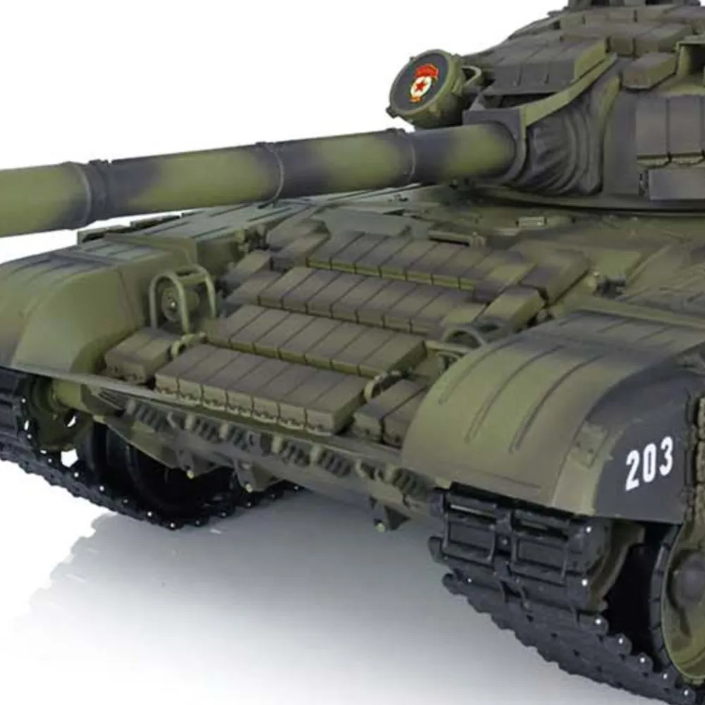Realistyczny model czołgu Heng Long T72 RC w skali 1/16 do bitew, z płytą główna 7.0, plastikowy, gotowy do uruchamiania (RTR), zdalnie sterowany czołg Panzer dla dorosłych, inspirowany amerykańskimi akciami.