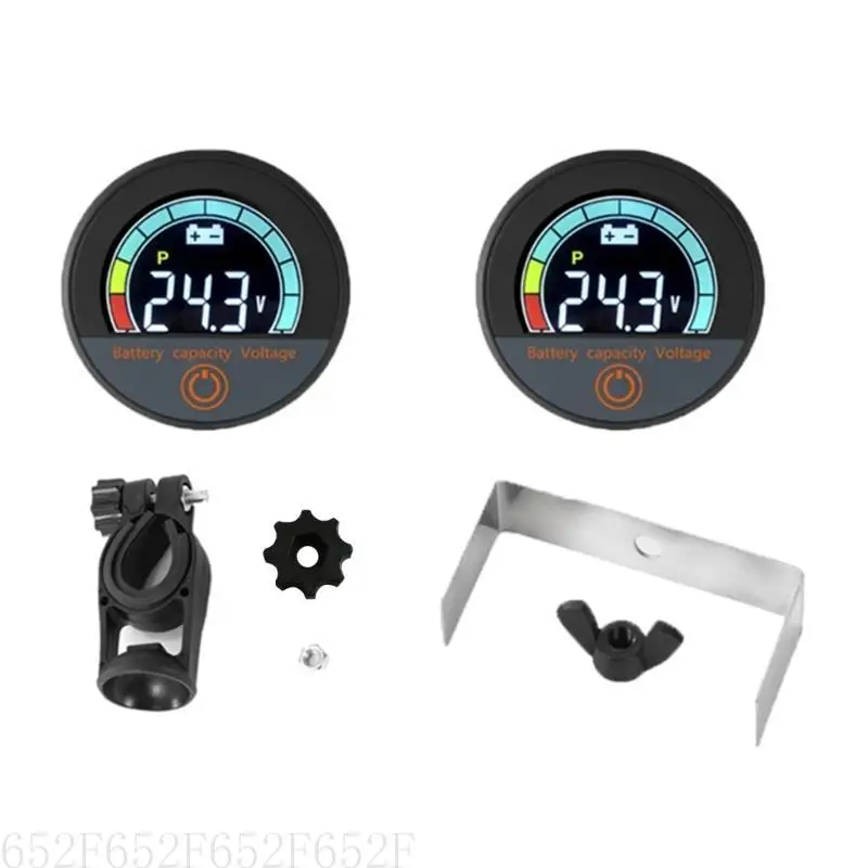 Battery Capacity Voltmeter Meter Monitors Battery IndicatorMonitor Module Electric Quantity Detectors Reader for Vehicle