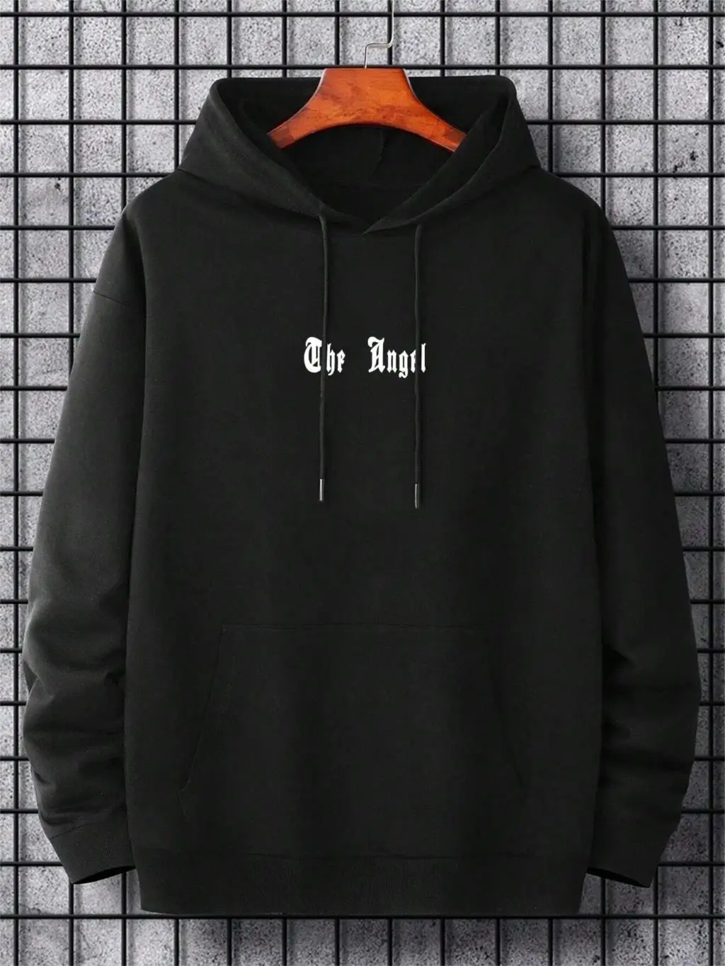 Angel's Wings Printing Male Hoody O-Neck All Match Loose Sweatshirt New Fleece Basic Daily Comfortable Hoodie Autumn Clothes