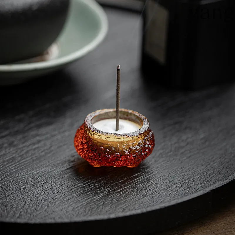 CX ancient glazed small incense burner line incense insert mini household indoor zen aromatherapy ornament