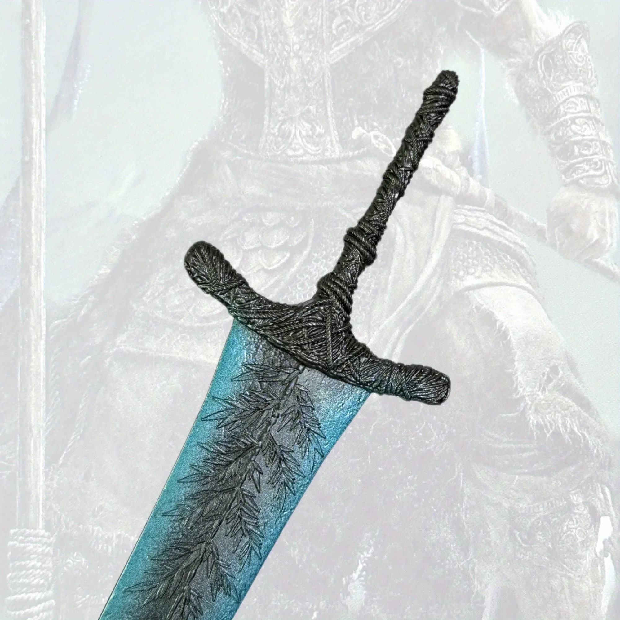 Épée Katana en métal Elden Dark Moon, 9.8 pouces, couteau Ninja Original, sabre Katana japonais, accessoires de Cosplay, jouet accessoire