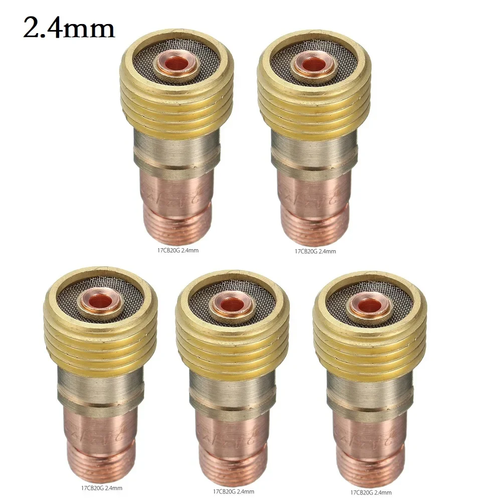 Imagem -04 - Tig 17gl Collet Corpo Lente de Gás Conector de Lente com Malha para Pta db sr Wp17 18 26 Tocha Acessórios de Soldagem Pcs