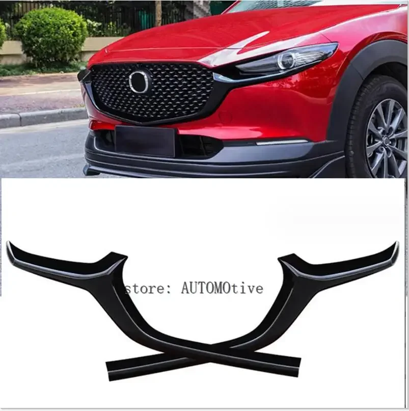 

Car Grille Trim Strip for Mazda CX-30 CX30 FRONT Bumper Full Star RACING Grills Cover Trim Car Styling ACCESSORIES 2020+