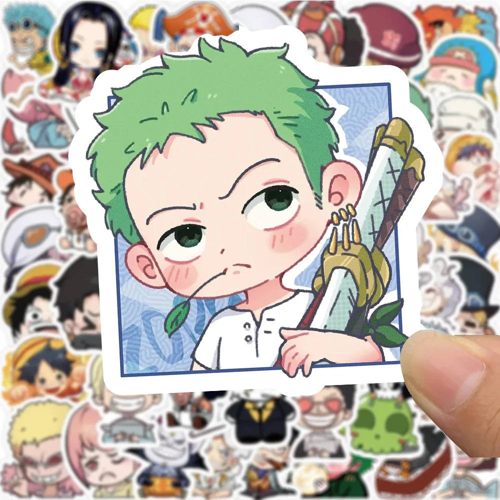 10/30/50/100pcs Chibi Anime ONE PIECE Luffy Gear Fifth Stickers Waterproof Cool DIY Phone Laptop Decals Cute Cartoon Sticker Toy