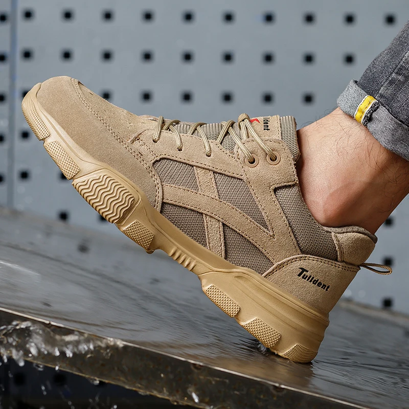 Insulation 10KV Safety Shoes Men Anti-smash Breathable Electrician Welding Work Boots Puncture-Proof Male Footwear
