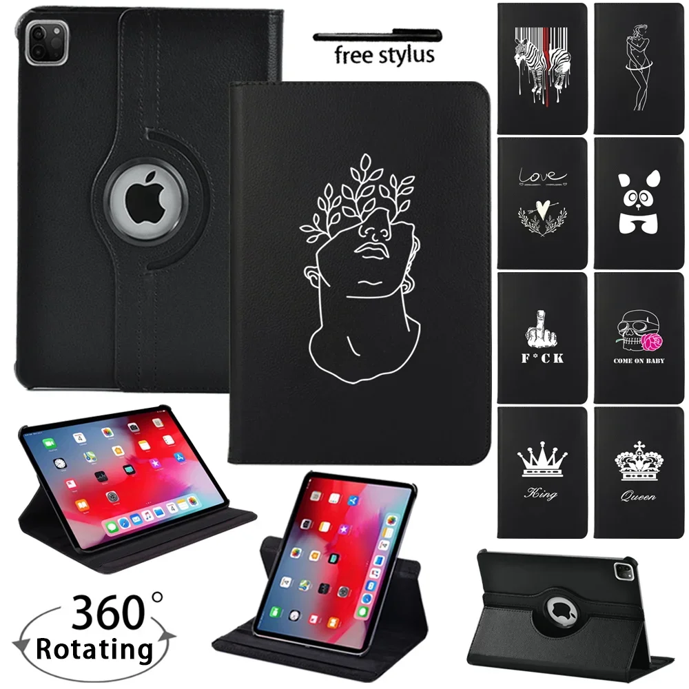 

For Air 3 10.5"/Air 4/5 10.9" Smart Holder Cases 360 Degrees Rotating PU Leather Tablet Cover For Apple Ipad Air 1/2 9.7" Case