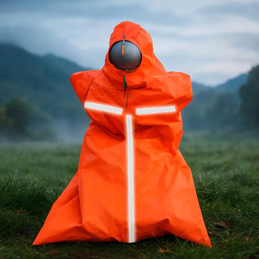 Emergency life-saving sleeping bag, bundle pocket, outdoor camping boat, anti overheating and warmth keeping artifact