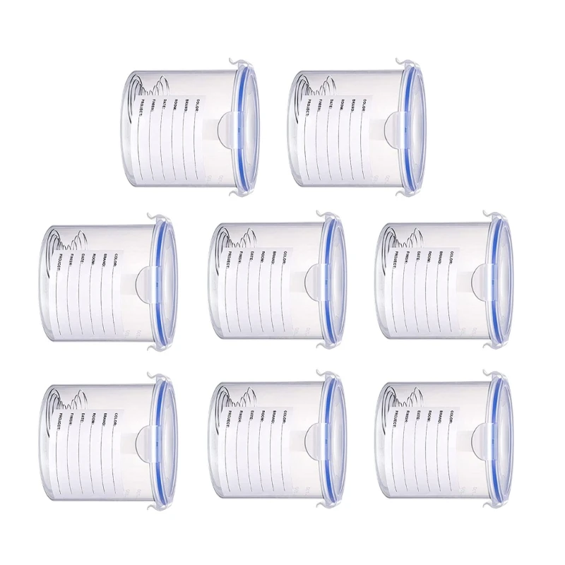 8Pcs Paint Storage Containers Touch up Paint Cups Airtight Paint Container