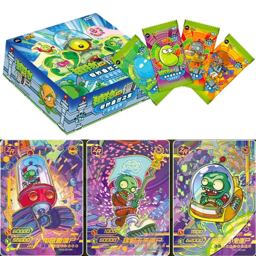 KAYOU Genuine Plants Vs. Zombies Card Time and Space Adventure GP Card Game Peripheral Collection Card Toy Gift