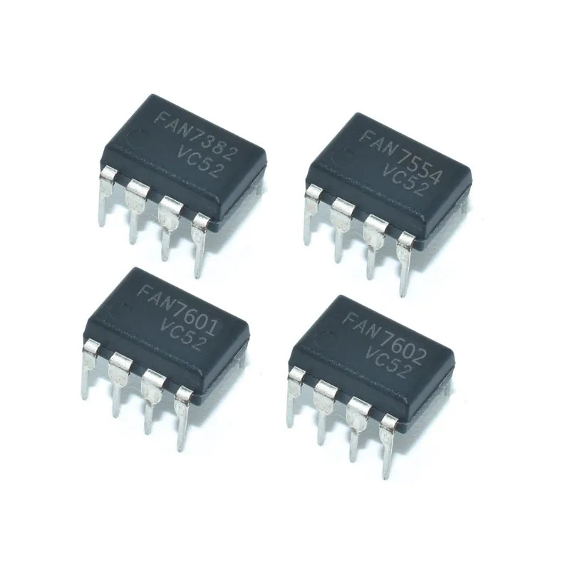 10PCS FAN7382N FAN7554 FAN7601 FAN7602 FAN7602BN DIP8 Encapsulation Power management chip