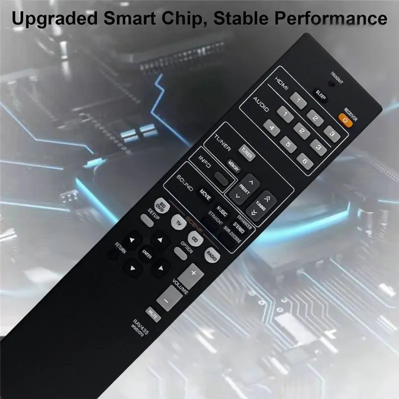 AU47-RAV435 WW51070 Replace Remote for Yamaha Home Theater Audio/Video Receiver HTR-2064 YHT-196 HTR2064SZ NS-B20 NS-C20