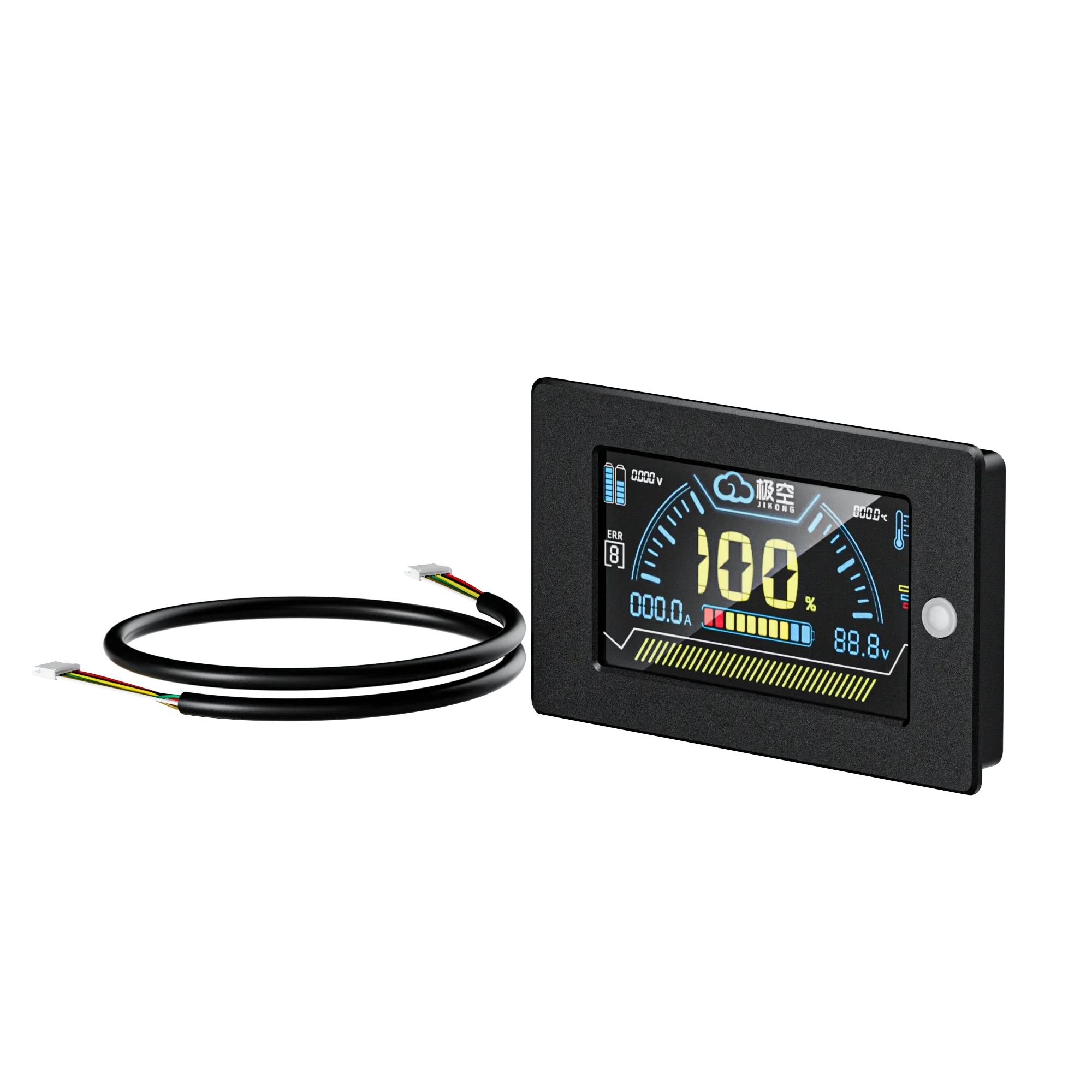 JIKONG BMS 3.2 Inch LCD Display Lithium Battery Smart Bms Battery Level Indicator ,Current/Voltage/and Energy Smart Monitor