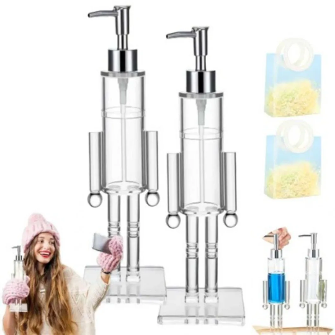 

2025 New Nutcracker Robot Liquid Dispenser Acrylic Hand Wash Dispenser, Suitable for Hotel Bathroom Accessories