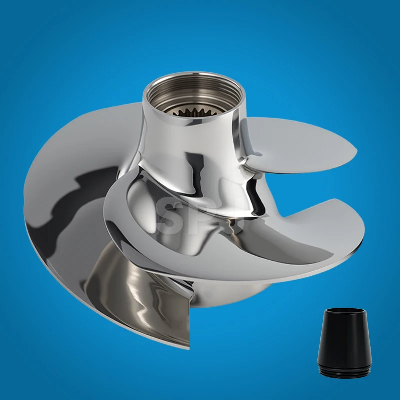Sample Available Polished Jet Ski Impeller for Seadoo GTI 90/GTS 90 PWC 150mm Diameter 10/16 Pitch Outboard Impeller