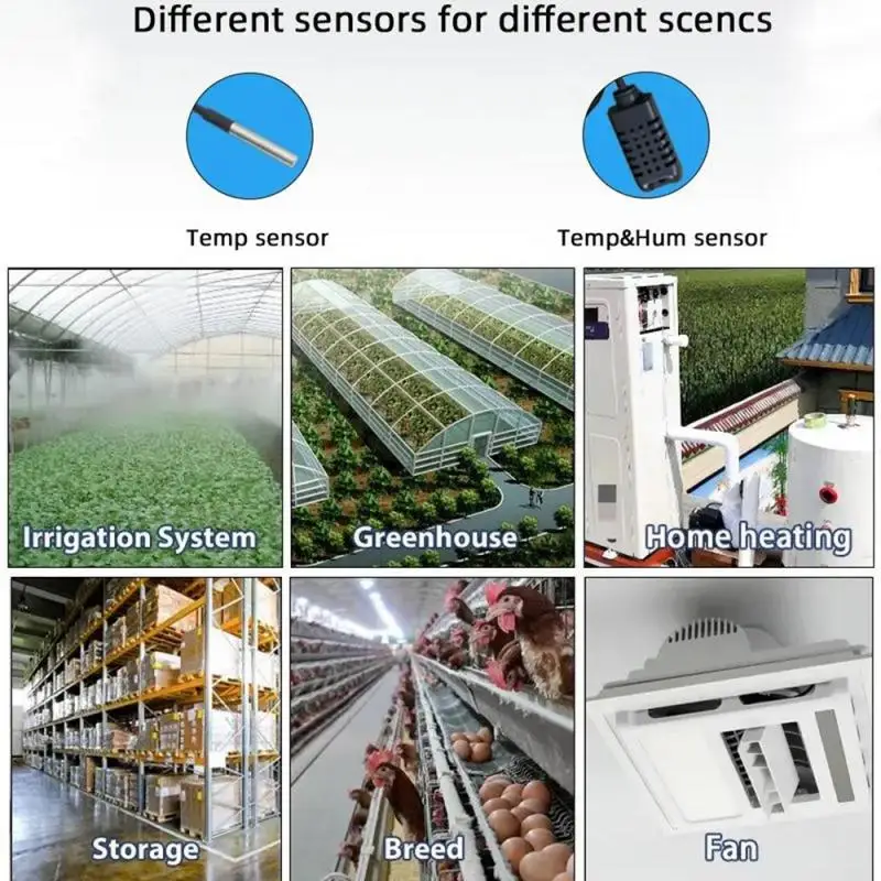 สวิตช์ควบคุมความชื้นอุณหภูมิสวิตช์ไวไฟใช้งานง่ายตรวจสอบแบบเรียลไทม์สะดวกติดตั้งง่าย