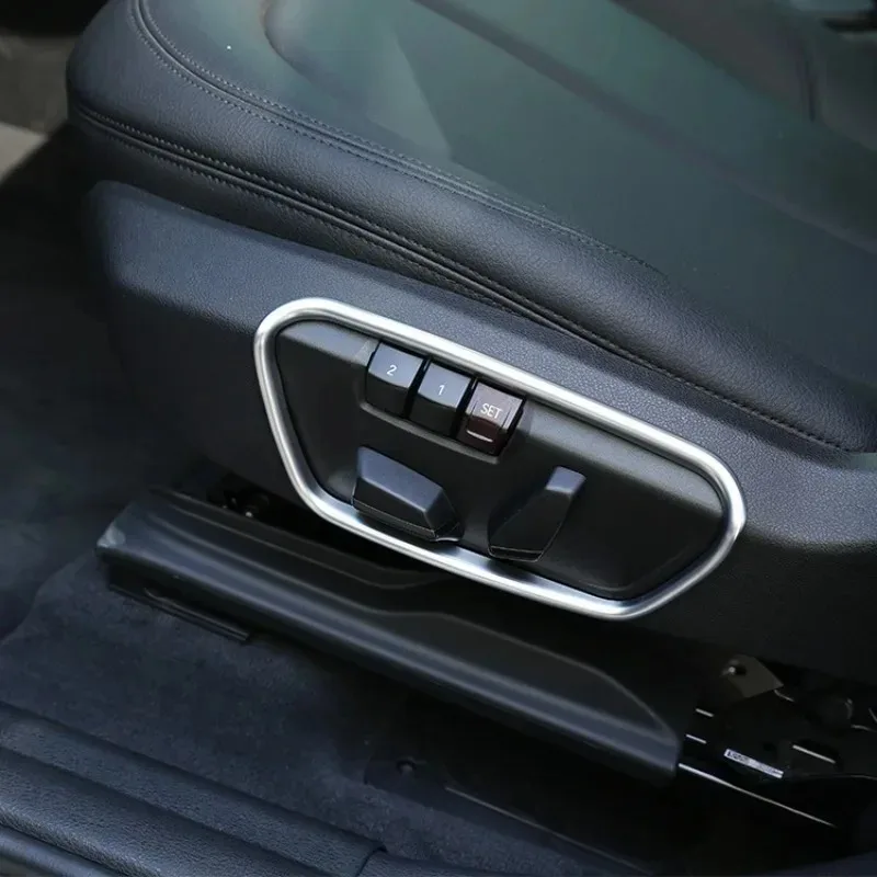 الكروم مقعد الإطار الجانبي اكسسوارات السيارات الجديدة ل X1 F48 2016 2017 لسيارات BMW X2 F47 2018 لسلسلة واحدة 118i 120i ABS