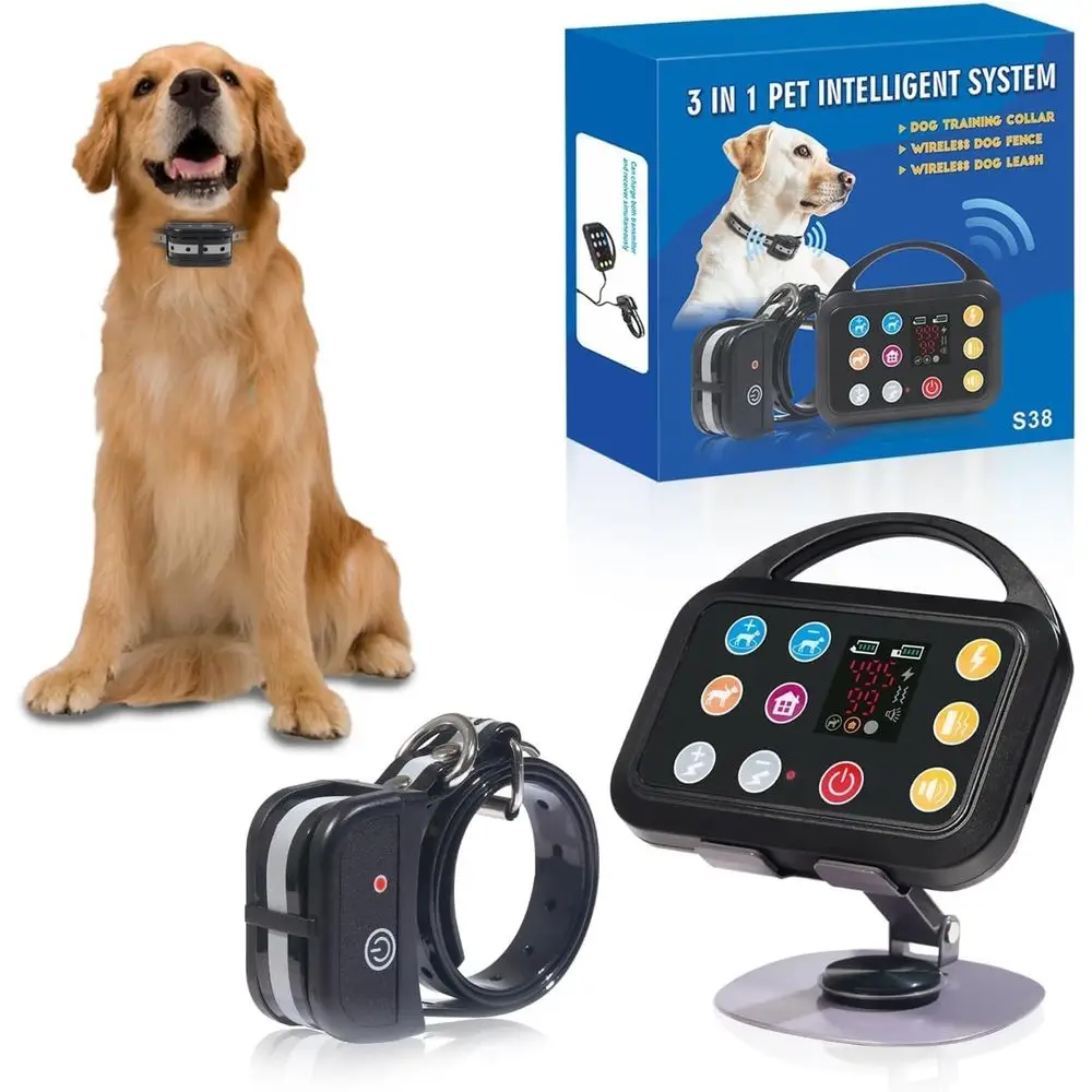 

Беспроводной электронный ошейник для дрессировки собак Dogence, для использования в помещении и на улице, интеллектуальная система 3-в-1, технология ИИ, оповещение о выходе за пределы зоны действия