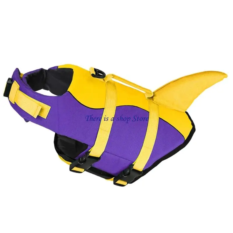 D0AD Adjustable Dog Swimming Life Preservers with High Buoyancy Life Preservers Belt
