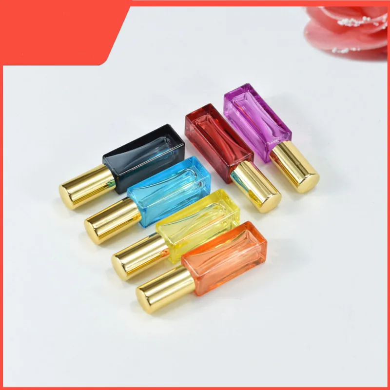 10/30/50pcs 6ml Square Glass Portable Refillable Perfume Bottle Cosmetic Container Empty Spray Atomizer Travel Sub-bottle