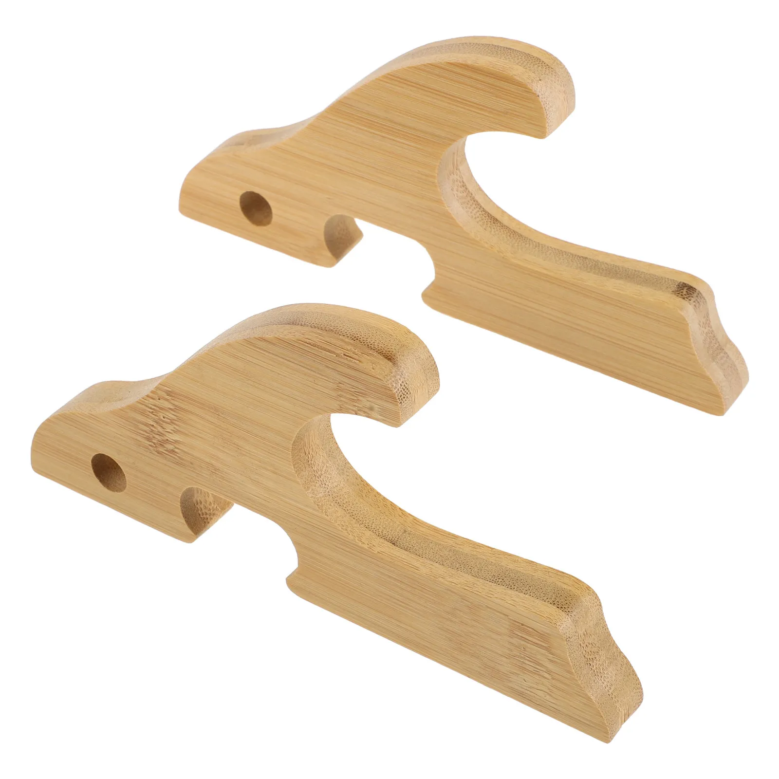 1Pair Wooden Wall Mount Split-Type Display Rack for Samurai Sabre Tanto Wand Decorative Martial Arts Holder Storage Stand