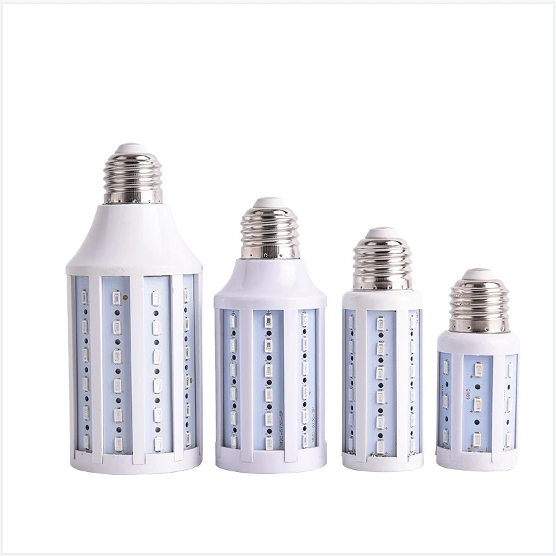 

5W 10W 15W E27 Светодиодная лампа SMD5730 Кукурузная лампа Лампы Красный Желтый Буле Розовый Зеленый Сад Газон Пейзаж Декоративные лампочки 85-265V