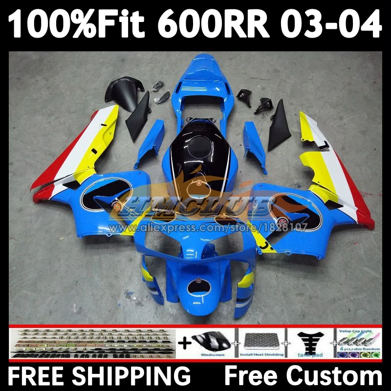

Light Blue OEM Fairing For HONDA CBR 600 CC 600RR 600F5 600CC F5 58No.0 CBR600 RR CBR600RR 03 04 CBR600F5 2003 2004 Injection